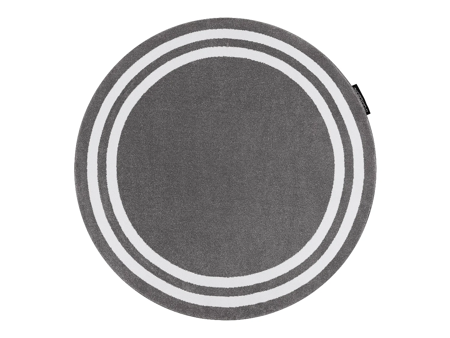 Tapis HAMPTON Cadre cercle gris cercle 120 cm