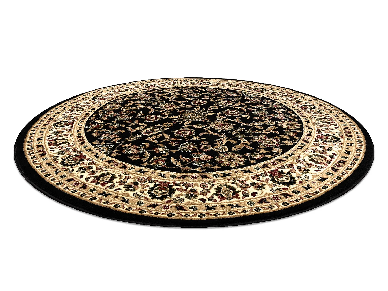 Tapijt ROYAL ADR ROND patroon 1745 zwart  cercle 150 cm