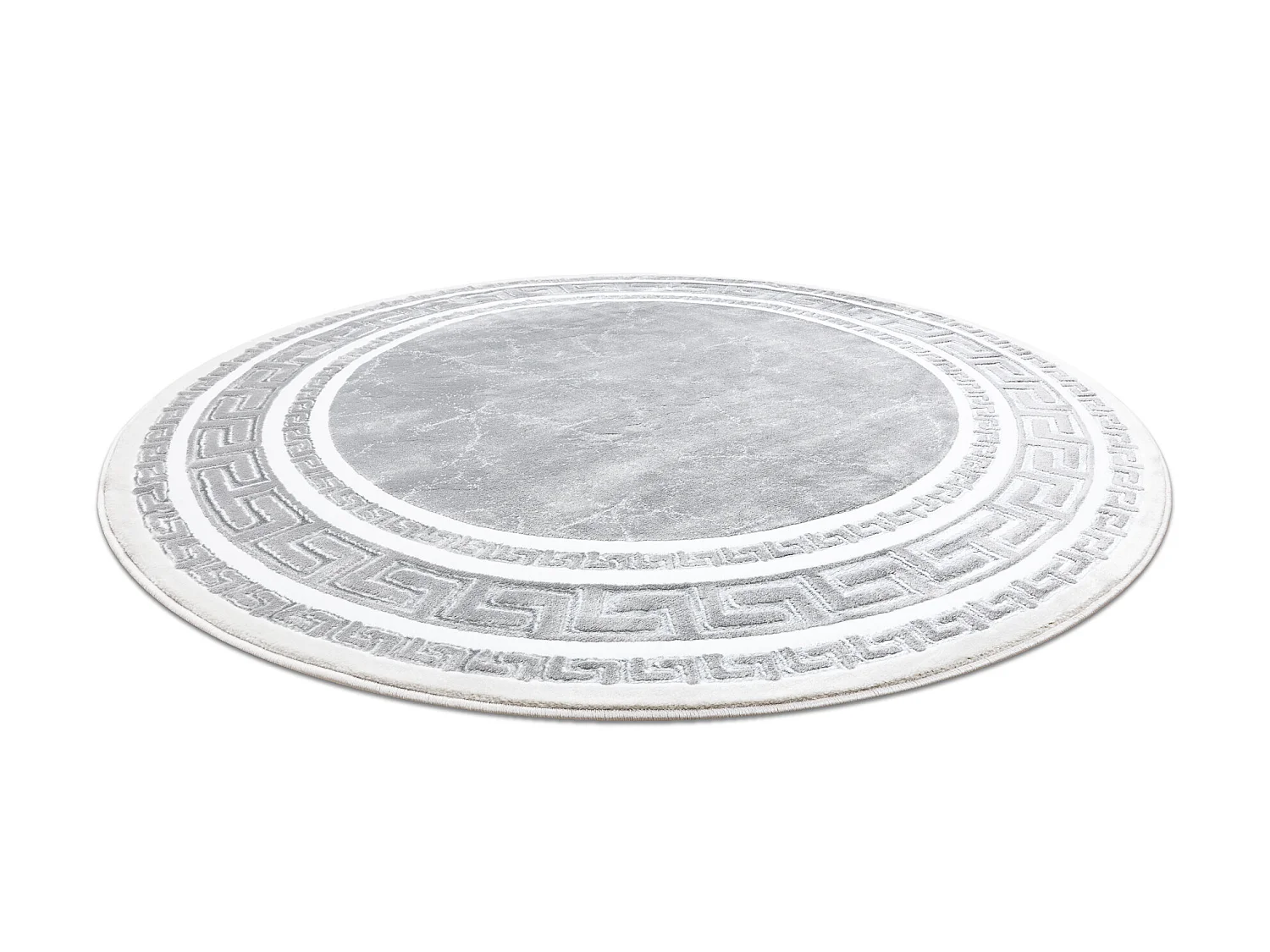 Tapijt GLOSS wiel modern 2813 27 stijlvol, frame, Grieks grijs cercle 200 cm