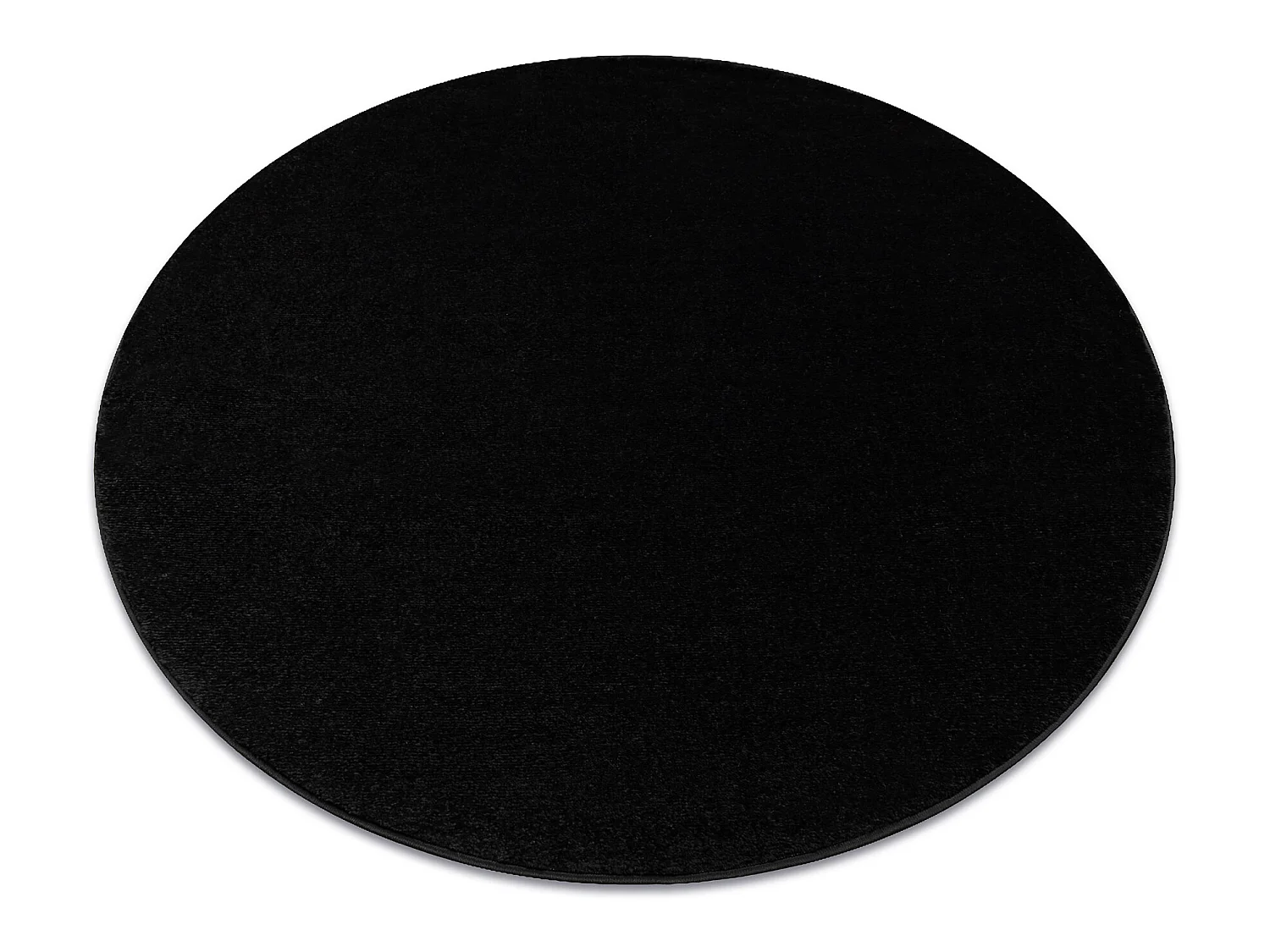 Tapijt SOFTY cirkel uniform, enkele kleur zwart cercle 120 cm