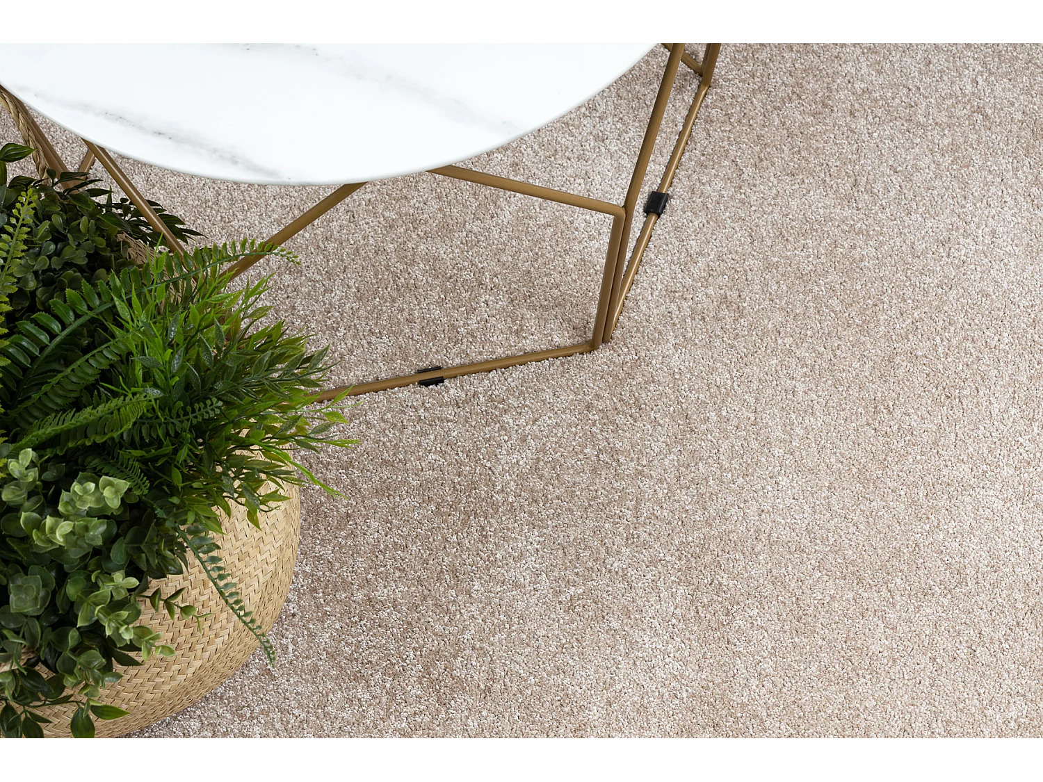 TAPIS cercle INDUS beige 34 plaine MÉLANGE cercle 150 cm