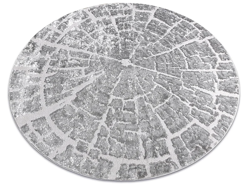 Tapete MEFE moderno Circulo 6185 Árvore Madeira - Structural dois ní cercle 160 cm