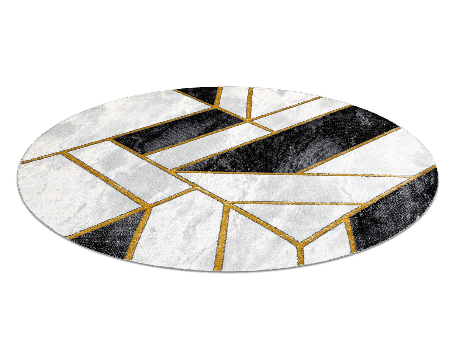 Tapijt EMERALD exclusief 1015 cirkel - glamour, stijlvol marmer, geome cercle 200 cm