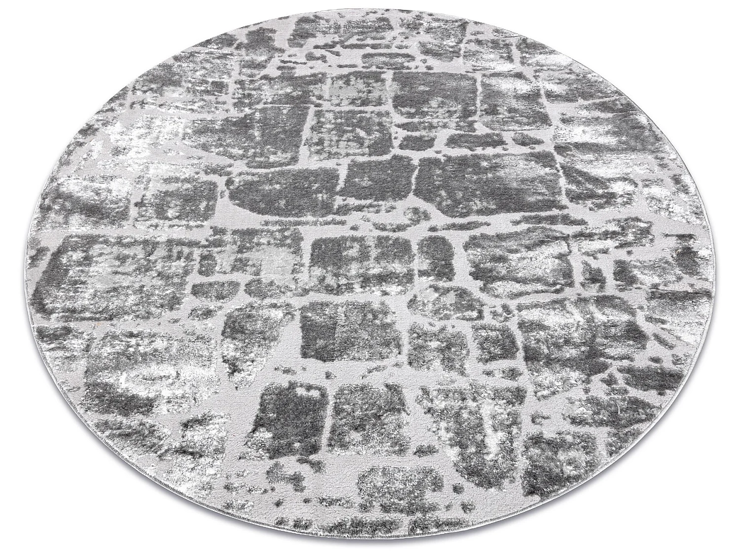 Tapijt MEFE modern Rond , 6184 Straatstenen , - Structureel, twee pool cercle 120 cm