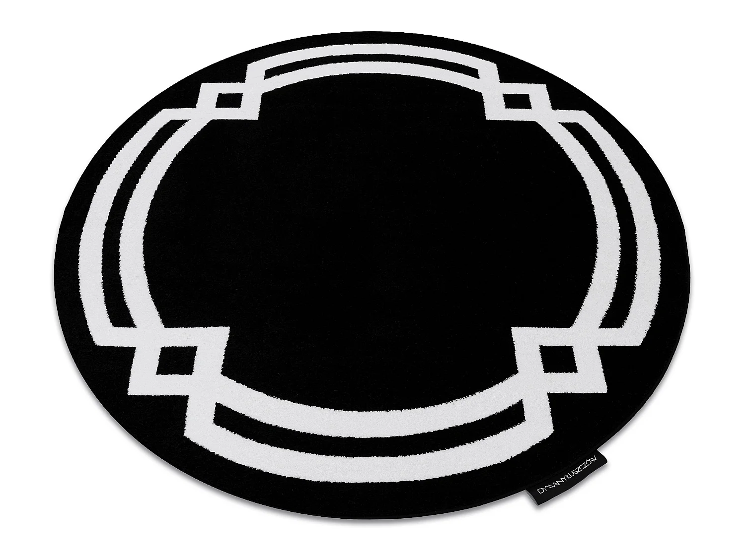 Tapijt HAMPTON Lux ROND zwart cercle 160 cm