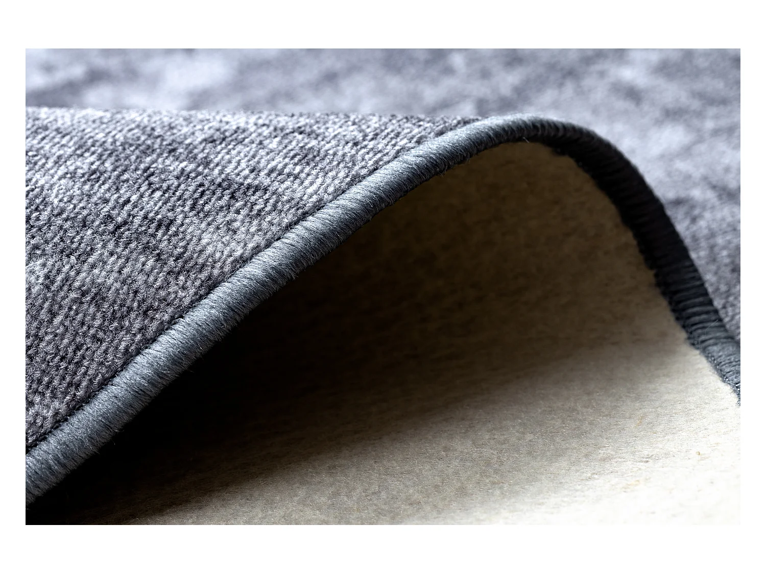 TAPIS cercle SOLID gris 90 BÉTON  cercle 200 cm