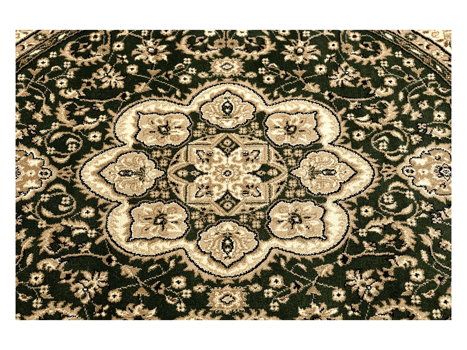 Tapijt ROYAL ADR ROND patroon 521 groen cercle 120 cm