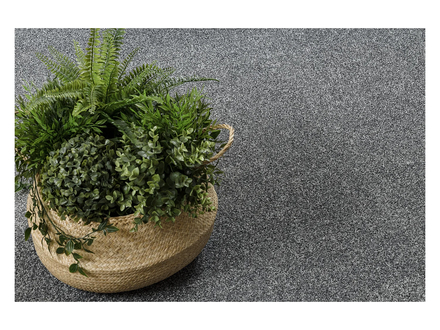 TAPIS cercle MOORLAND gris cercle 170 cm