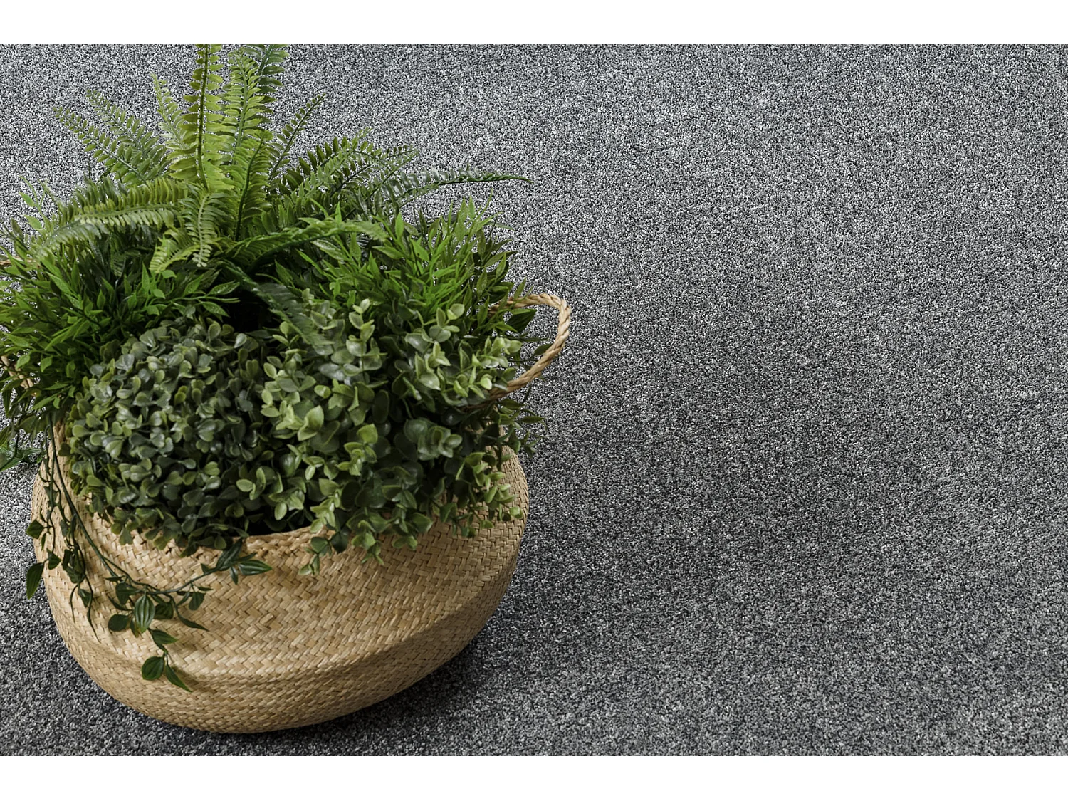 TAPIS cercle MOORLAND gris cercle 170 cm