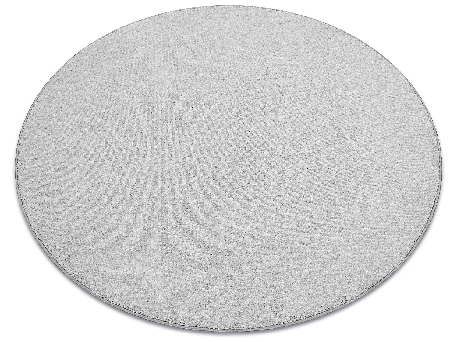 TAPIJT ROND CASHMERE zilver 152, glad cercle 100 cm