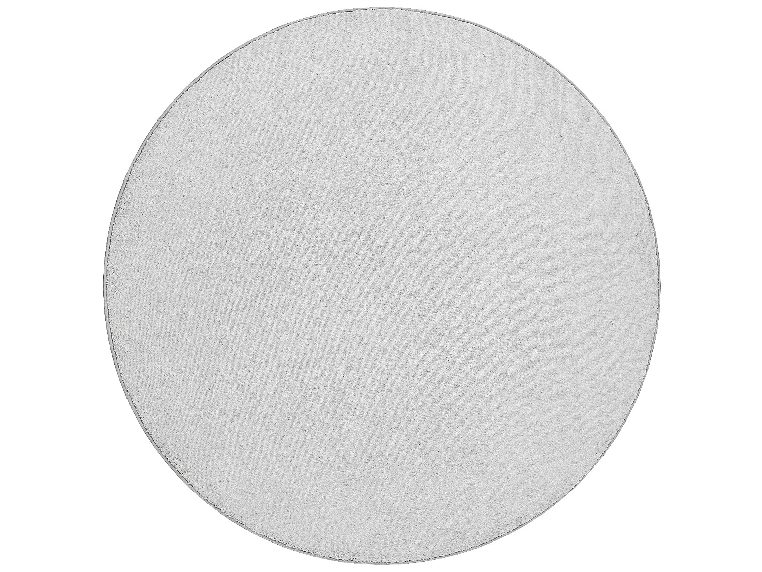 TAPIJT ROND CASHMERE zilver 152, glad cercle 100 cm