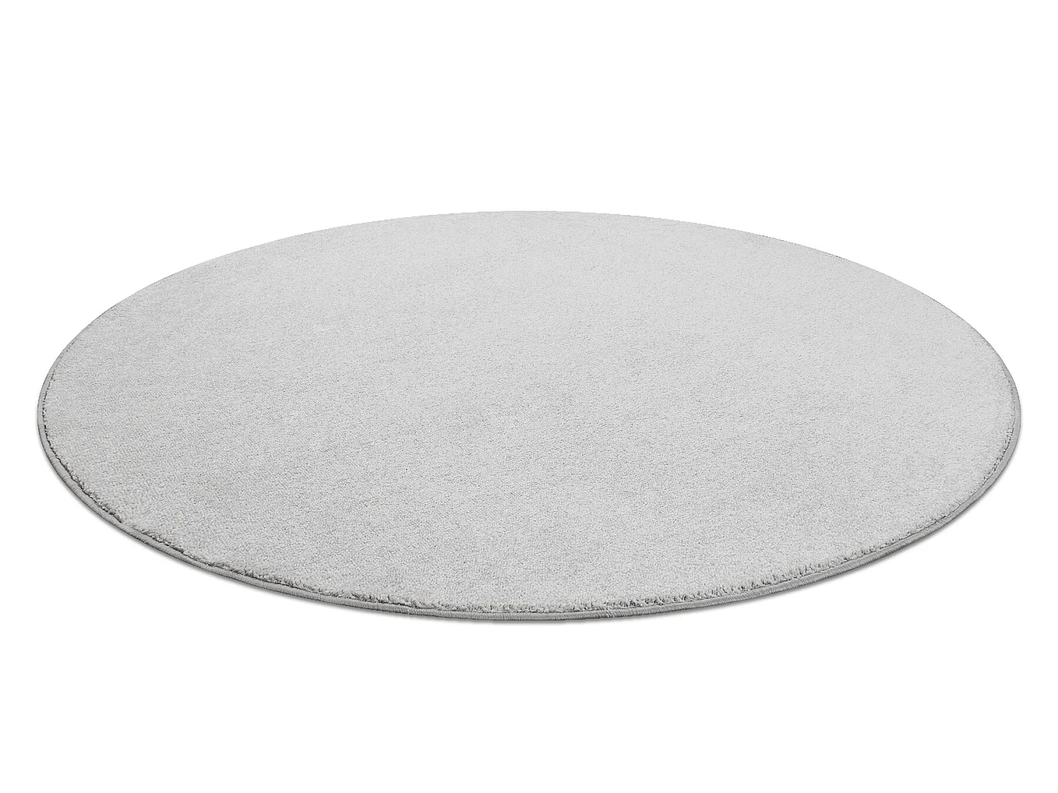 TAPIJT ROND CASHMERE zilver 152, glad cercle 100 cm