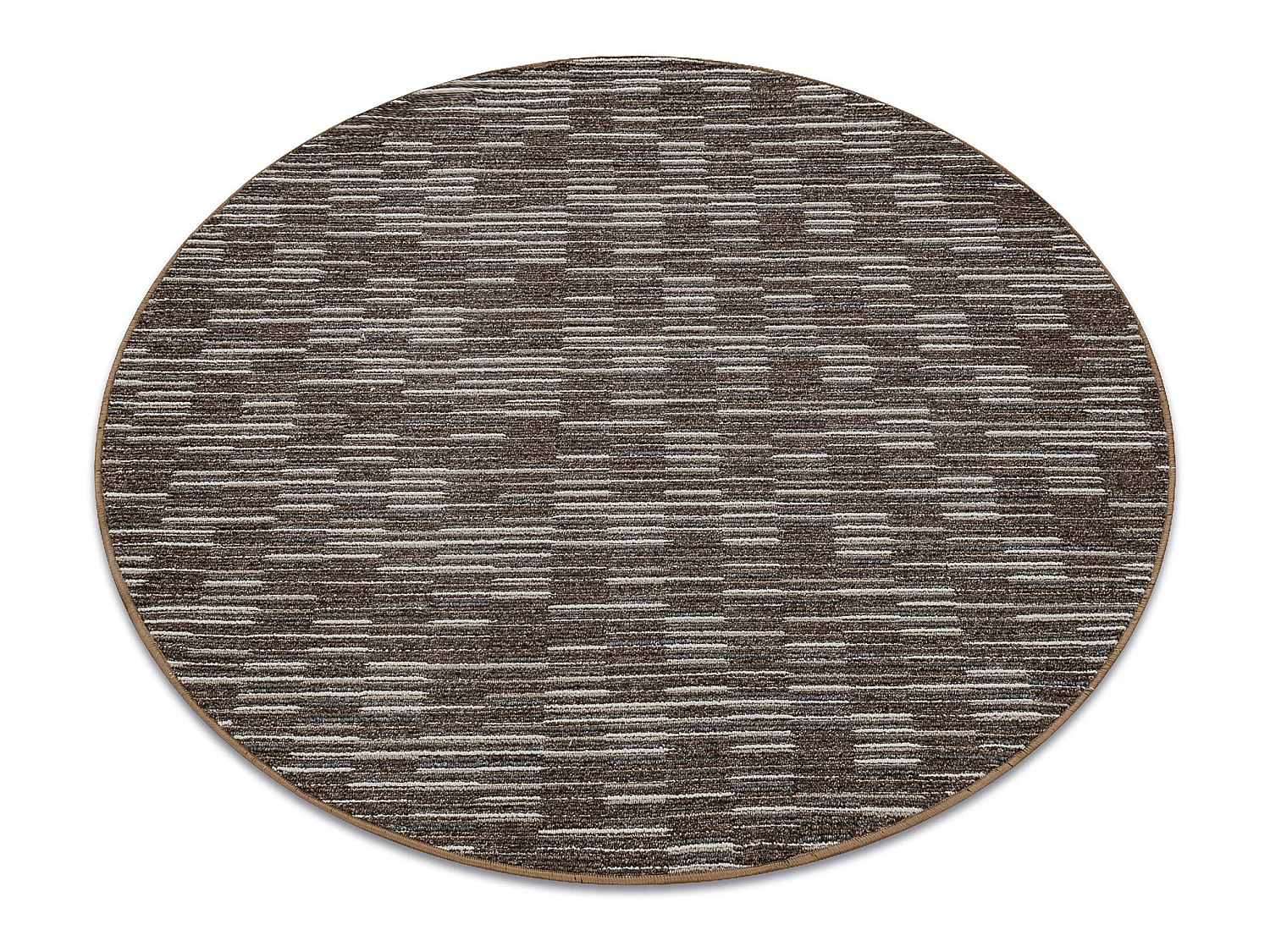 TAPIJT ROND LIBRA bruin 962 Strepen cercle 100 cm