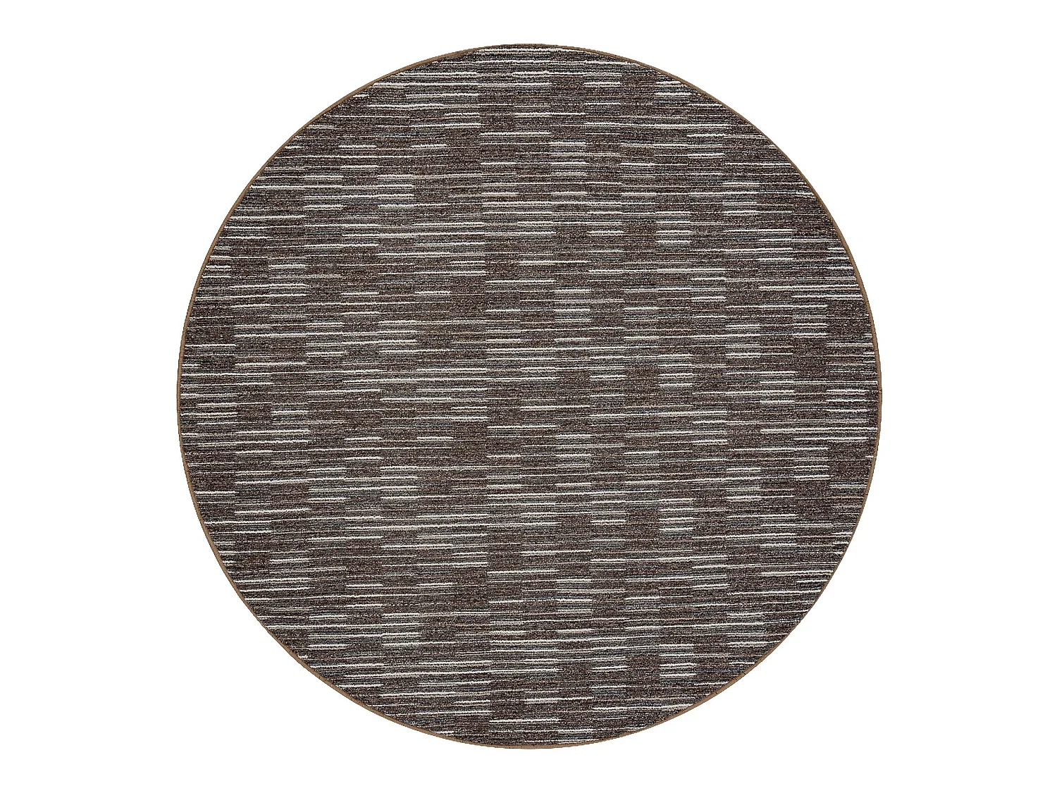 TAPIJT ROND LIBRA bruin 962 Strepen cercle 100 cm