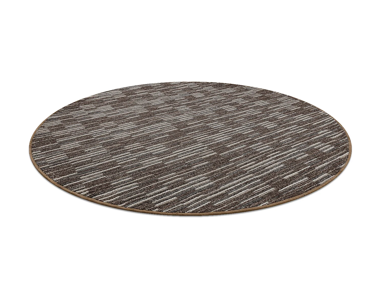 TAPIJT ROND LIBRA bruin 962 Strepen cercle 100 cm