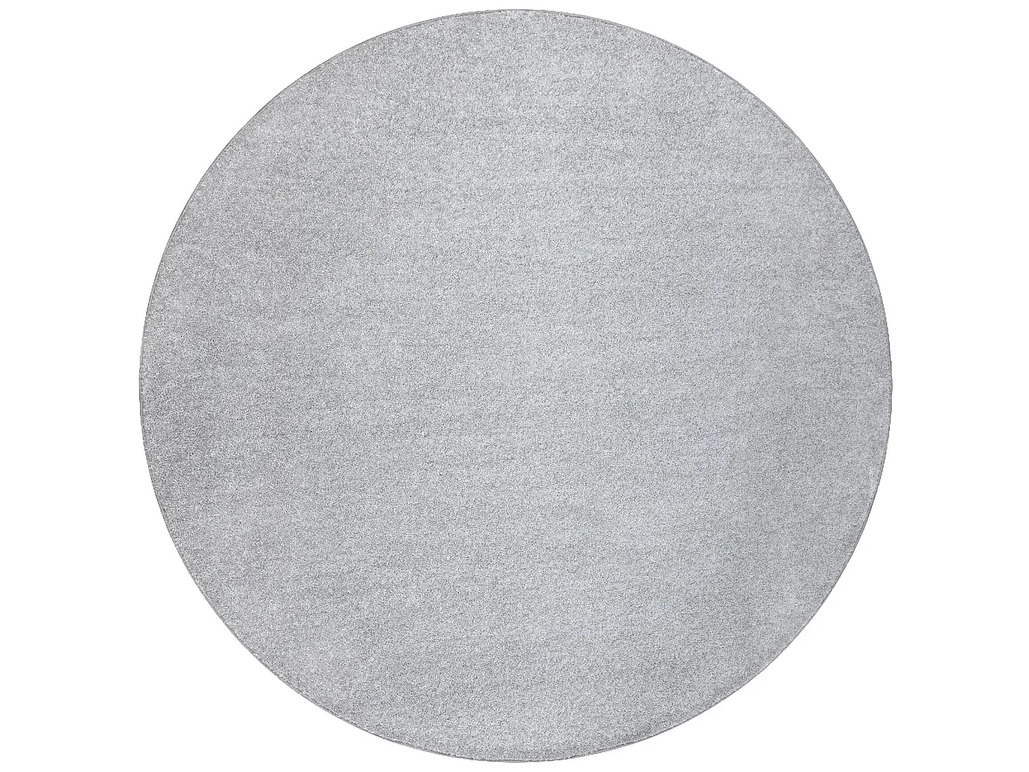 TAPIJT ROND INDUS zilver 91, glad, melange cercle 200 cm