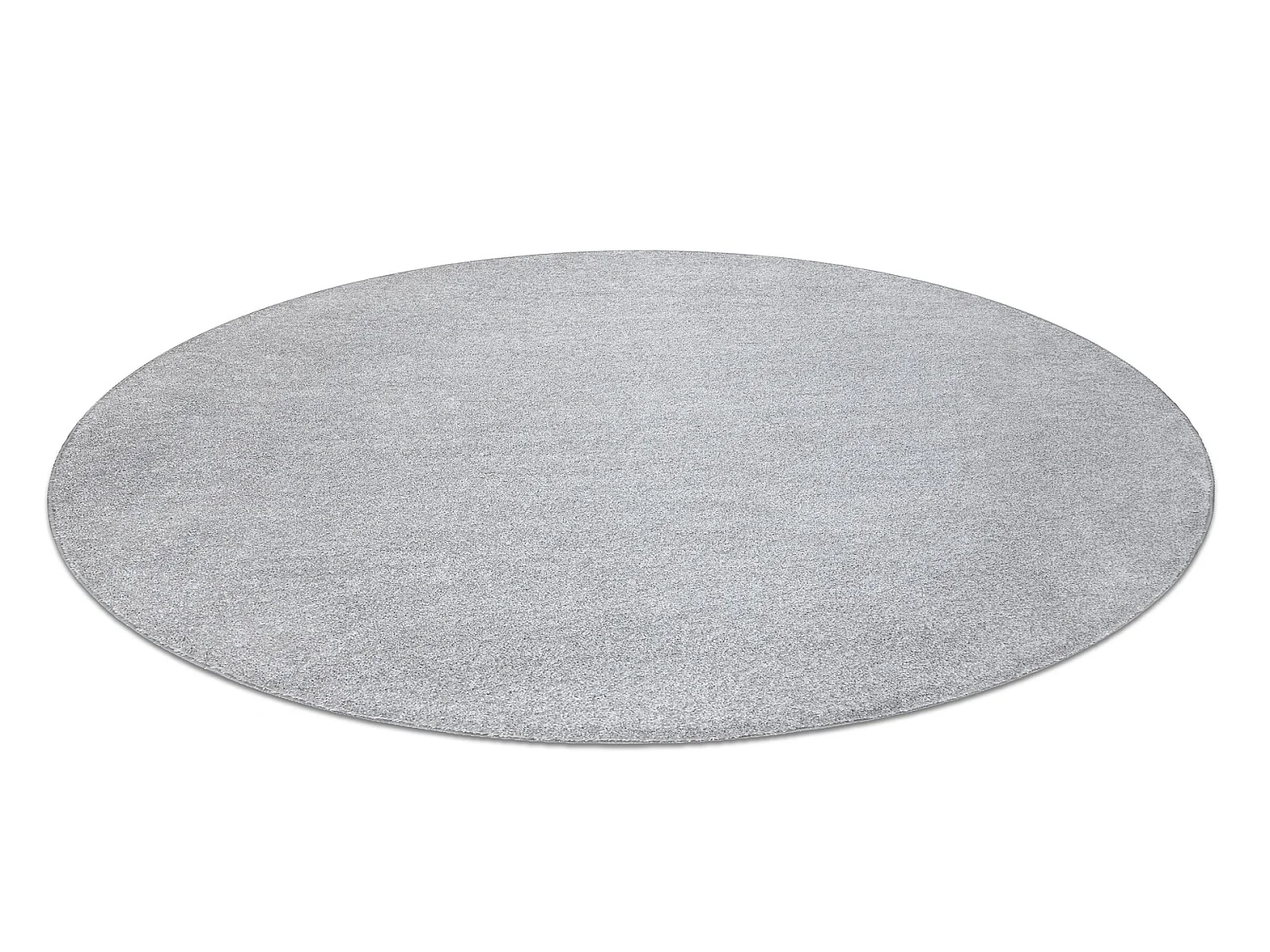 TAPIJT ROND INDUS zilver 91, glad, melange cercle 200 cm