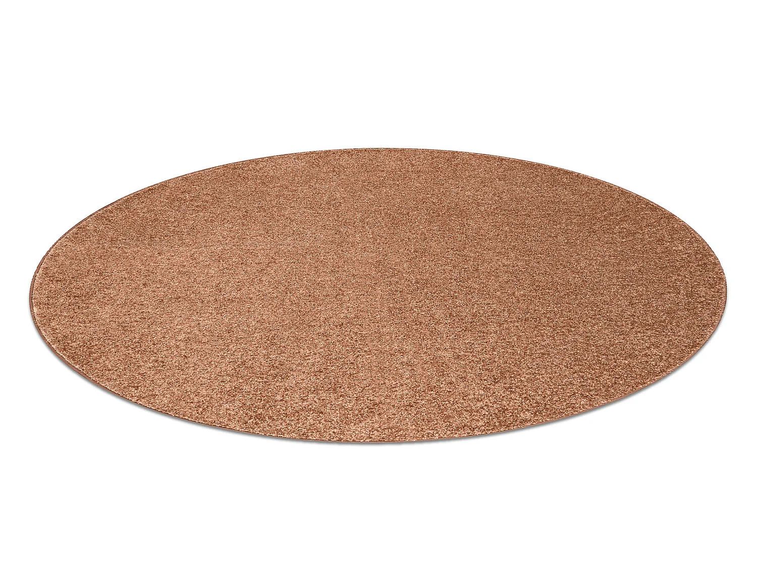 TAPIJT ROND INDUS koper 82 glad, melange cercle 100 cm