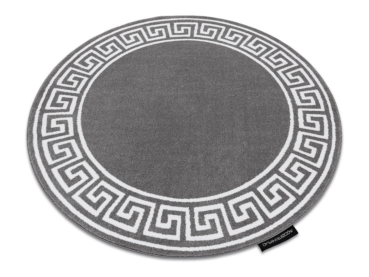 Tapis HAMPTON Grecos cercle gris cercle 140 cm