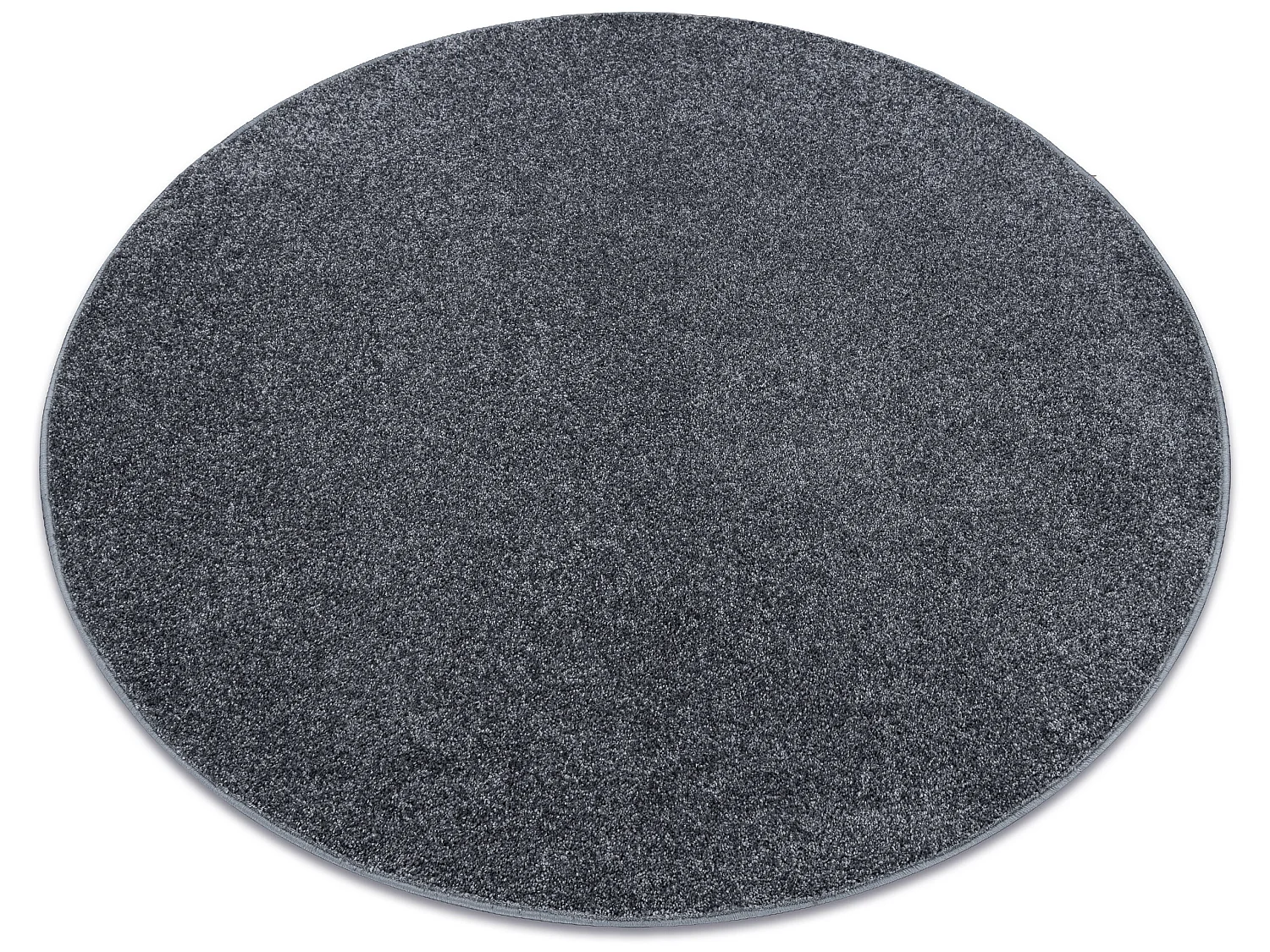 TAPIJT ROND SANTA FE grijskleuring 97 , glad , uniform, enkele kleur cercle 150 cm