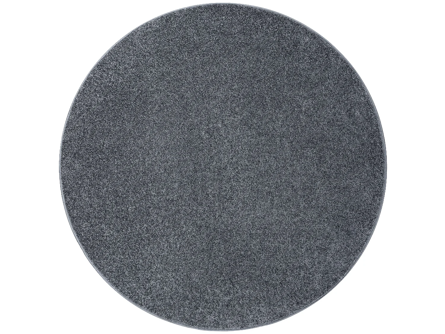 TAPIJT ROND SANTA FE grijskleuring 97 , glad , uniform, enkele kleur cercle 150 cm