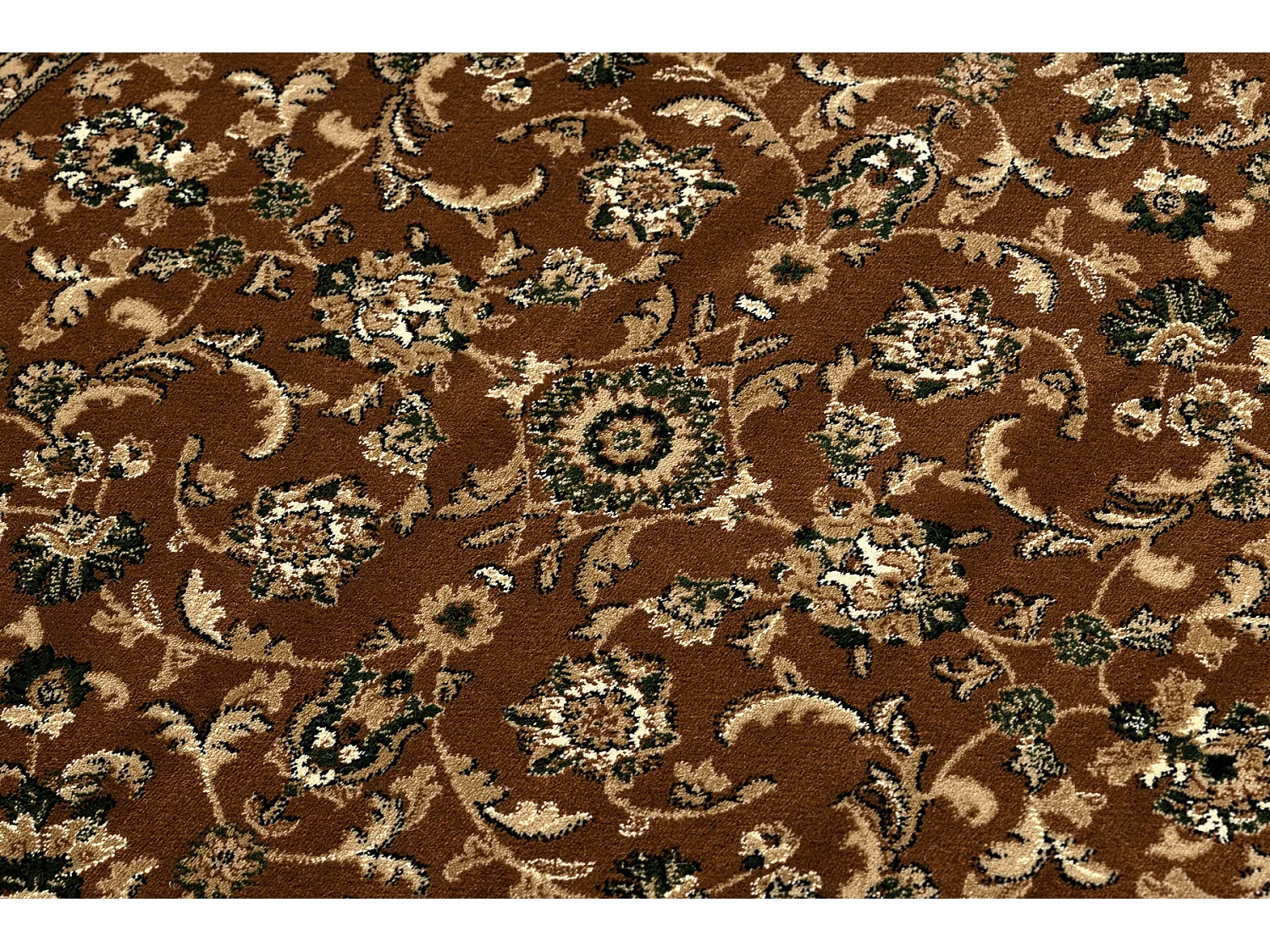 Tapis ROYAL ADR cercle modèle 1745 marron cercle 120 cm