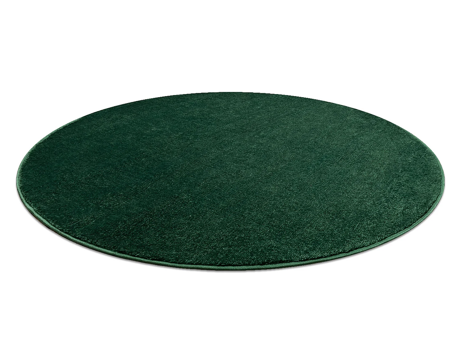 Teppich SOFTY Kreis glatt, einfarbig forest grün  cercle 200 cm