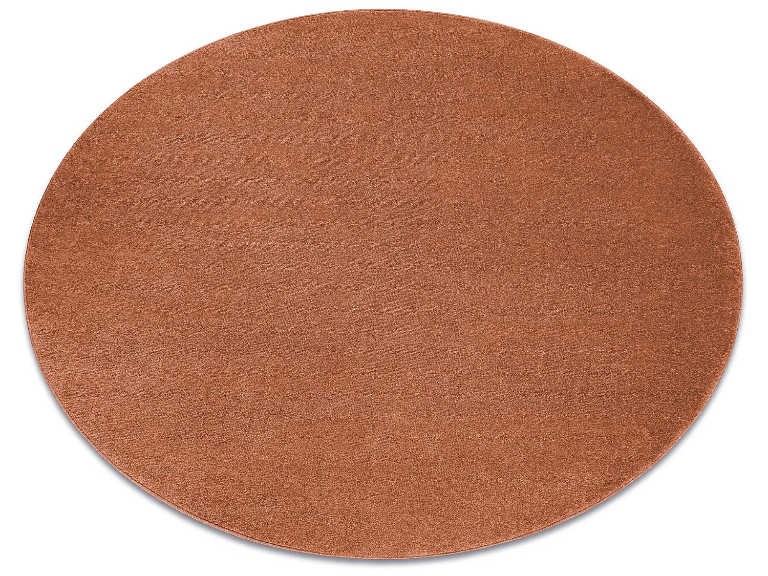 Tapete SOFTY cercle Uma cor terracota cercle 120 cm