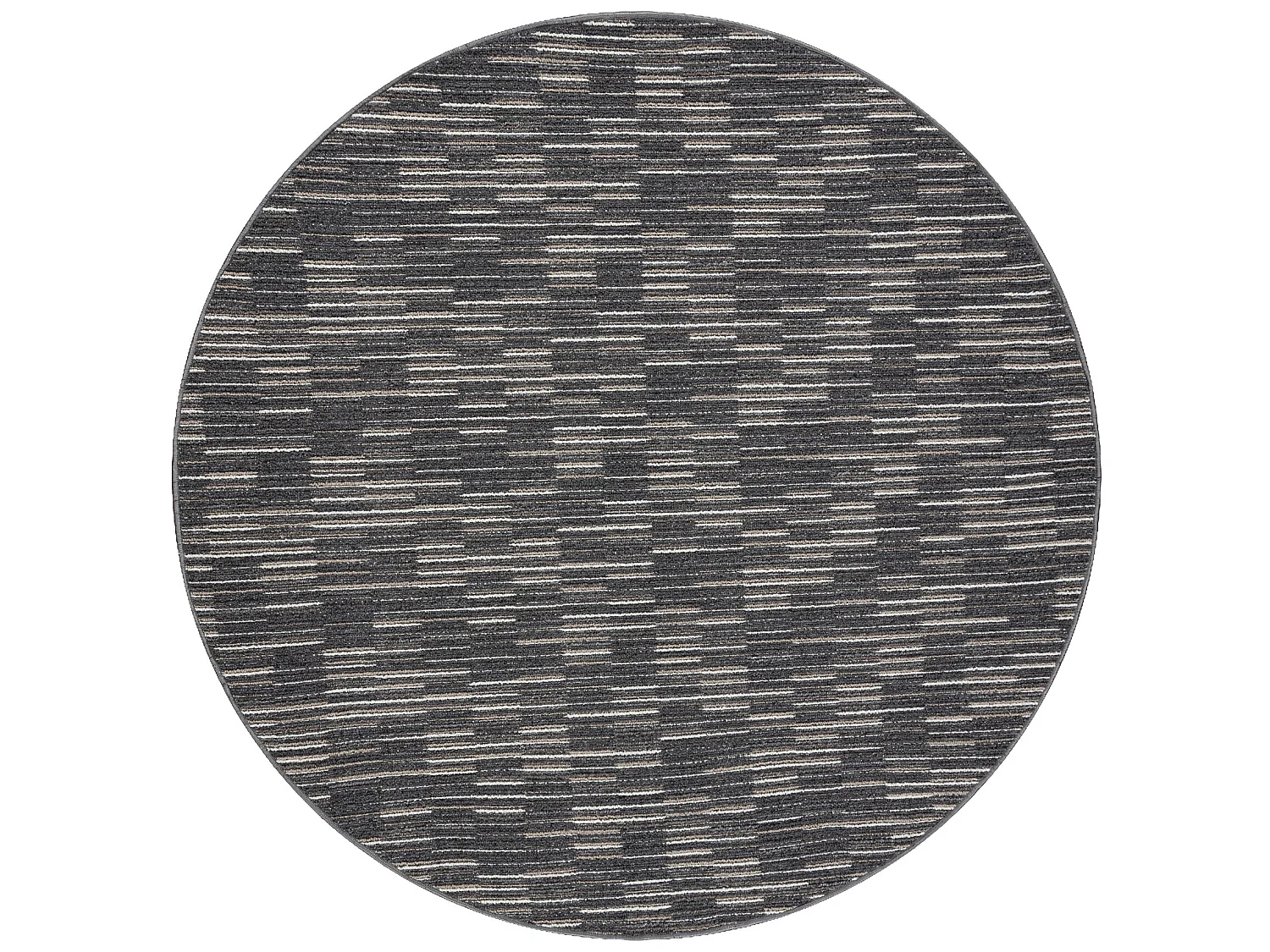 TAPIJT ROND LIBRA grafiet 165 Strepen  cercle 100 cm