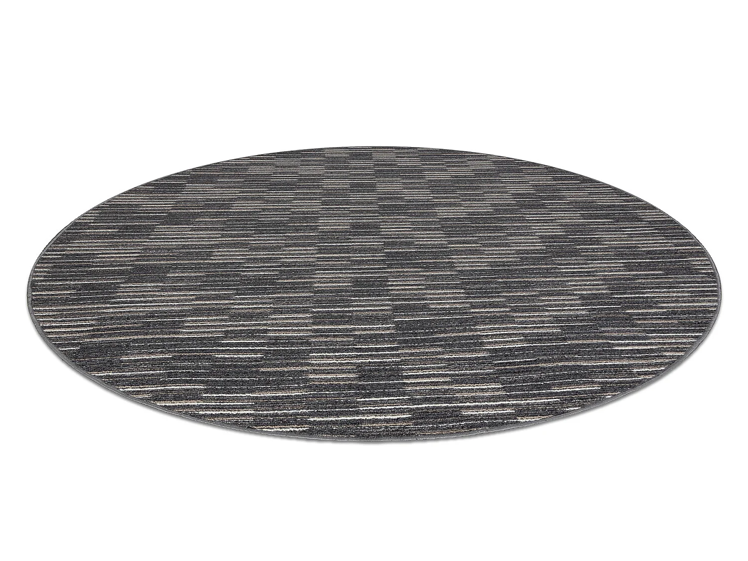 TAPIJT ROND LIBRA grafiet 165 Strepen  cercle 100 cm