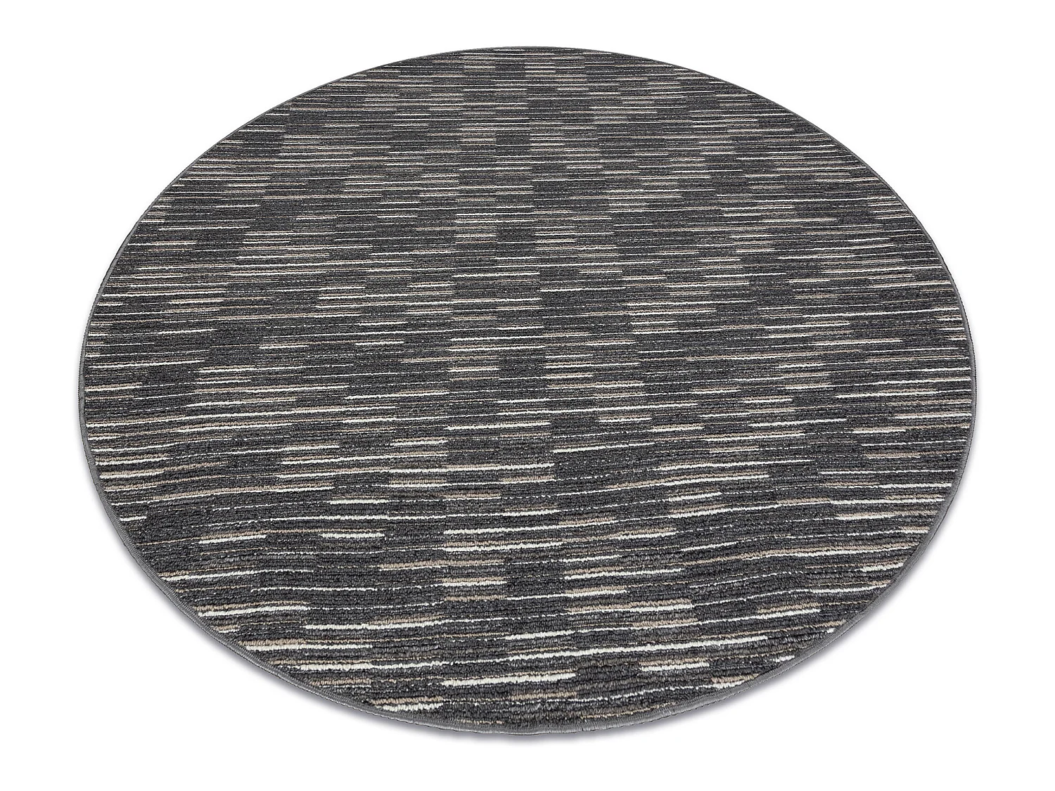 TAPIJT ROND LIBRA grafiet 165 Strepen  cercle 100 cm