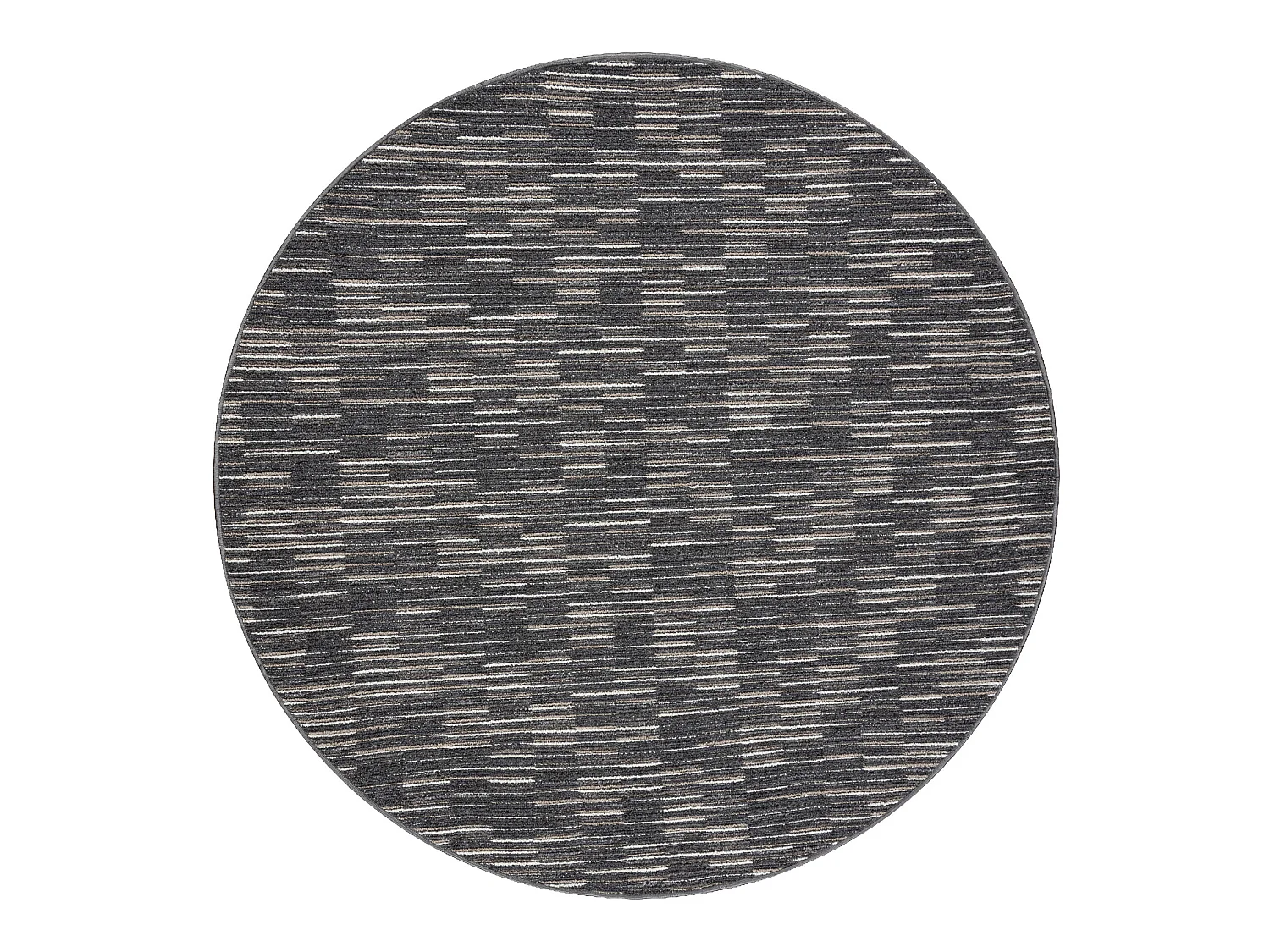 TAPIJT ROND LIBRA grafiet 165 Strepen  cercle 100 cm