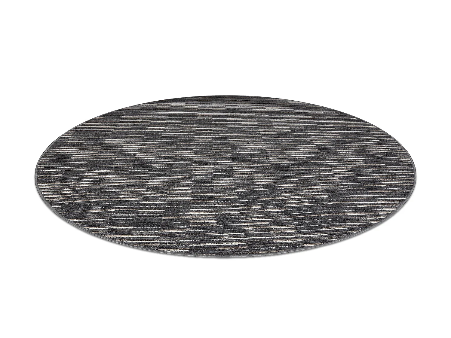 TAPIJT ROND LIBRA grafiet 165 Strepen  cercle 100 cm