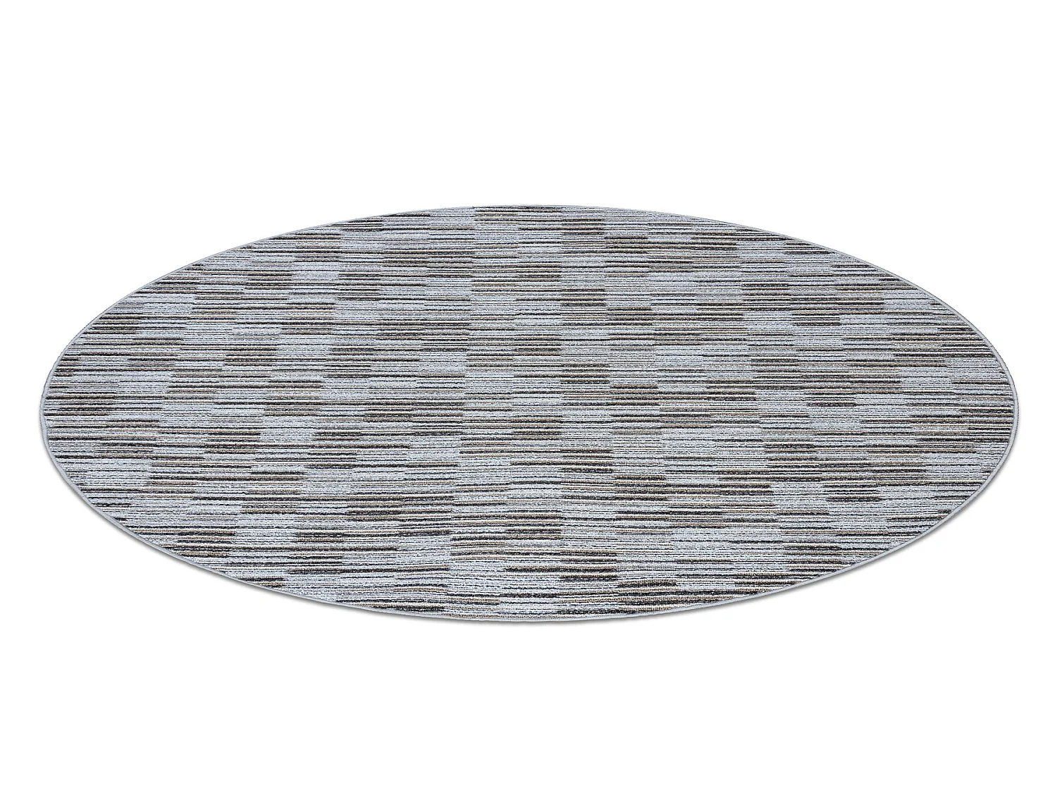 TAPIS cercle LIBRA gris 109 Rayures cercle 150 cm