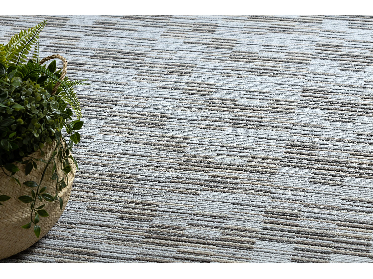 TAPIS cercle LIBRA gris 109 Rayures cercle 150 cm