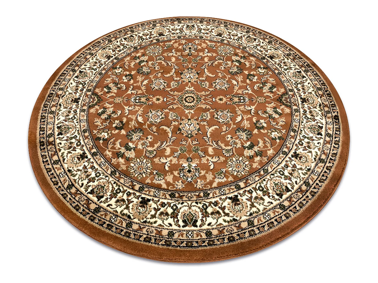 Tapijt ROYAL ADR ROND patroon 1745 bruin cercle 200 cm