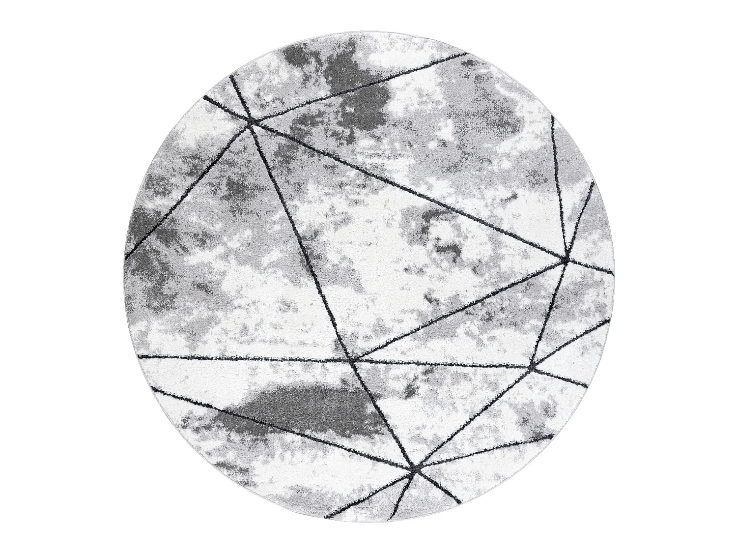 Tappeto moderno COZY Polygons Cerchio, geometrico, triangoli - Structu cercle 200 cm