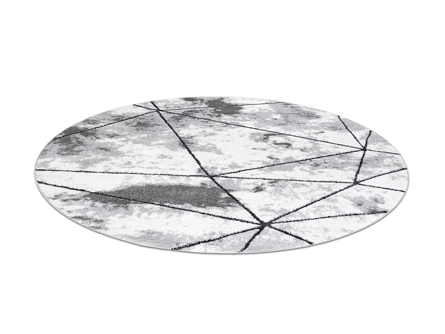 Tappeto moderno COZY Polygons Cerchio, geometrico, triangoli - Structu cercle 200 cm