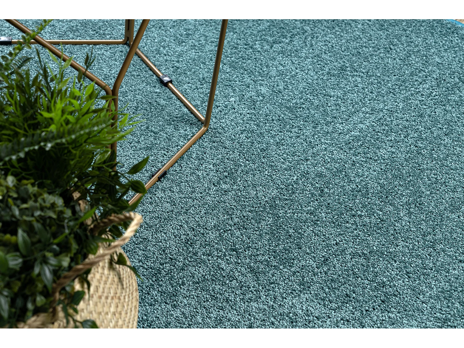 TAPIS cercle SANTA FE vert 24 plaine couleur unie cercle 200 cm