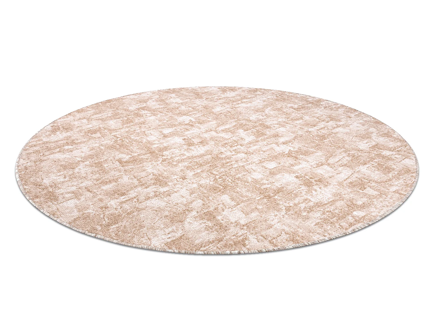 TAPIS cercle SOLID beige 30 BÉTON  cercle 200 cm