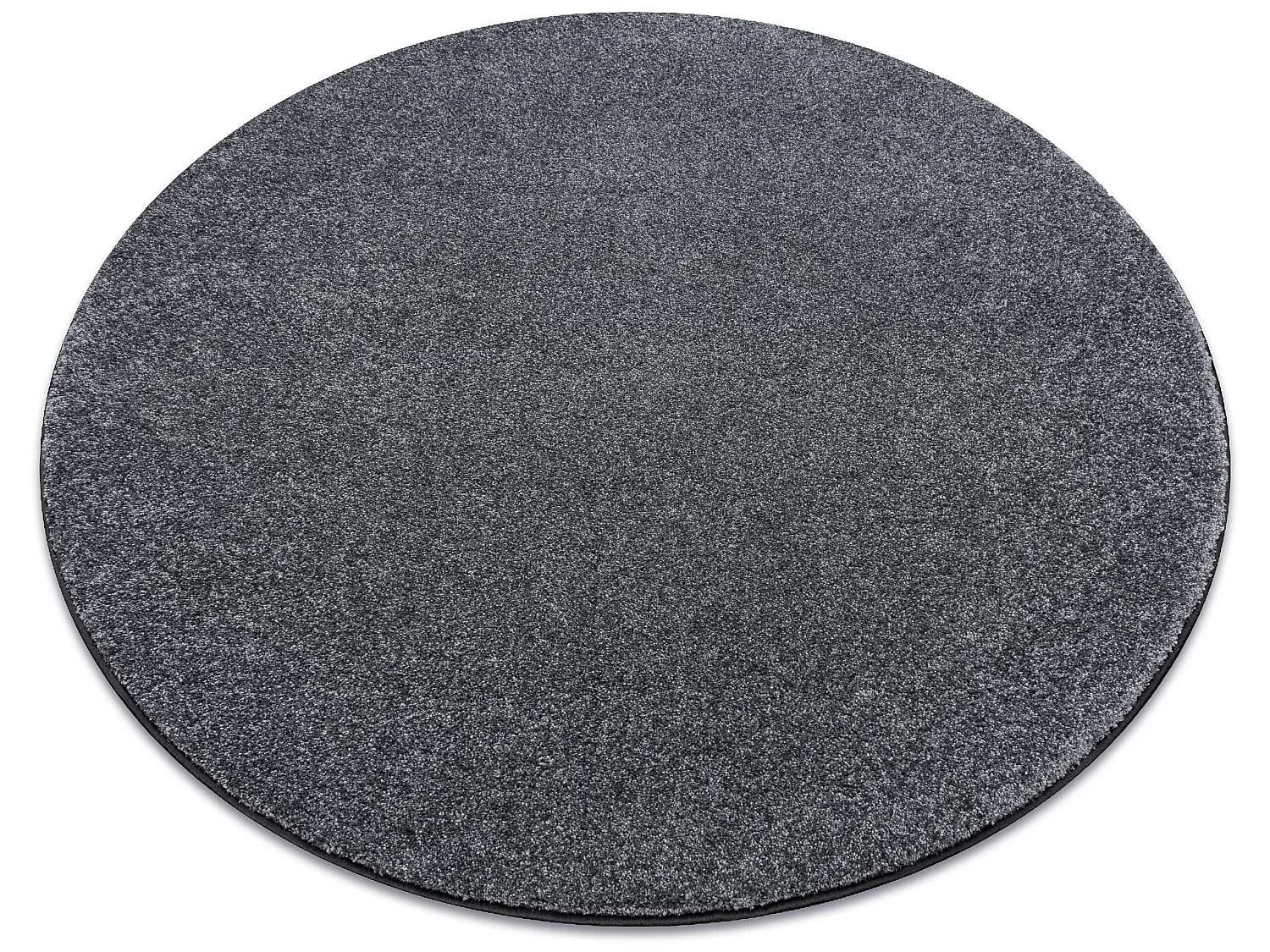 TAPIJT ROND SAN MIGUEL grijskleuring 97 , glad , uniform, enkele kleur cercle 200 cm