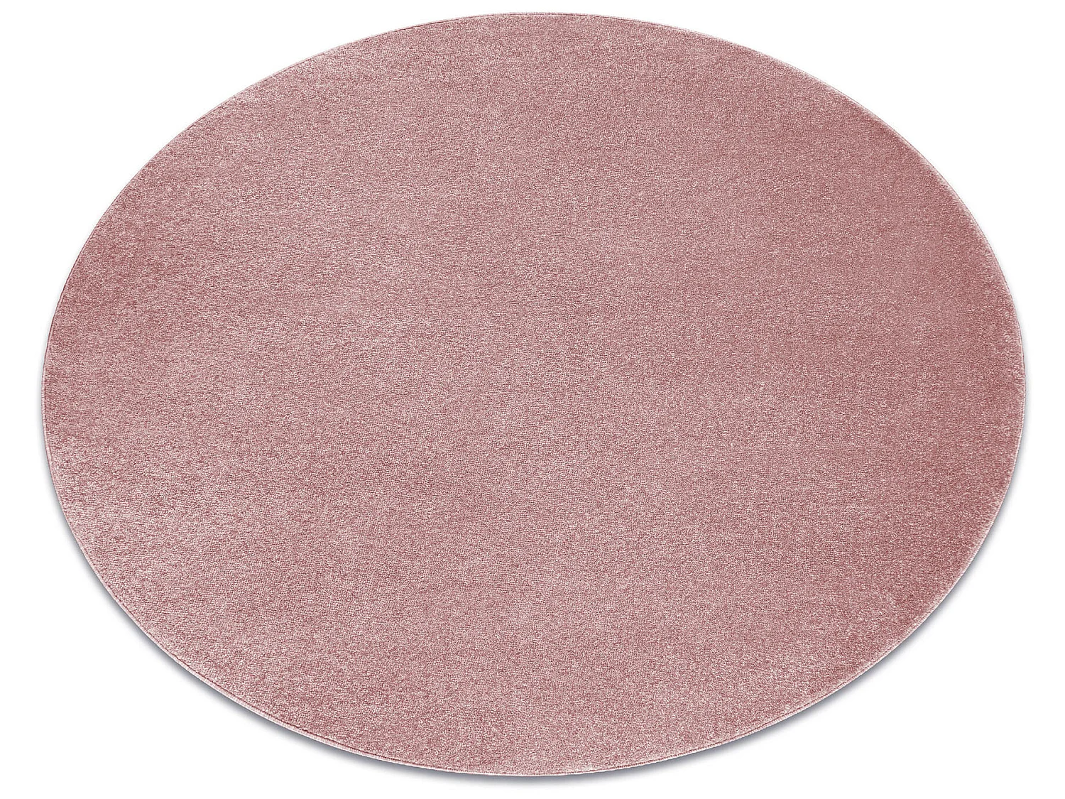 Tapijt SOFTY cirkel uniform, enkele kleur roze cercle 200 cm