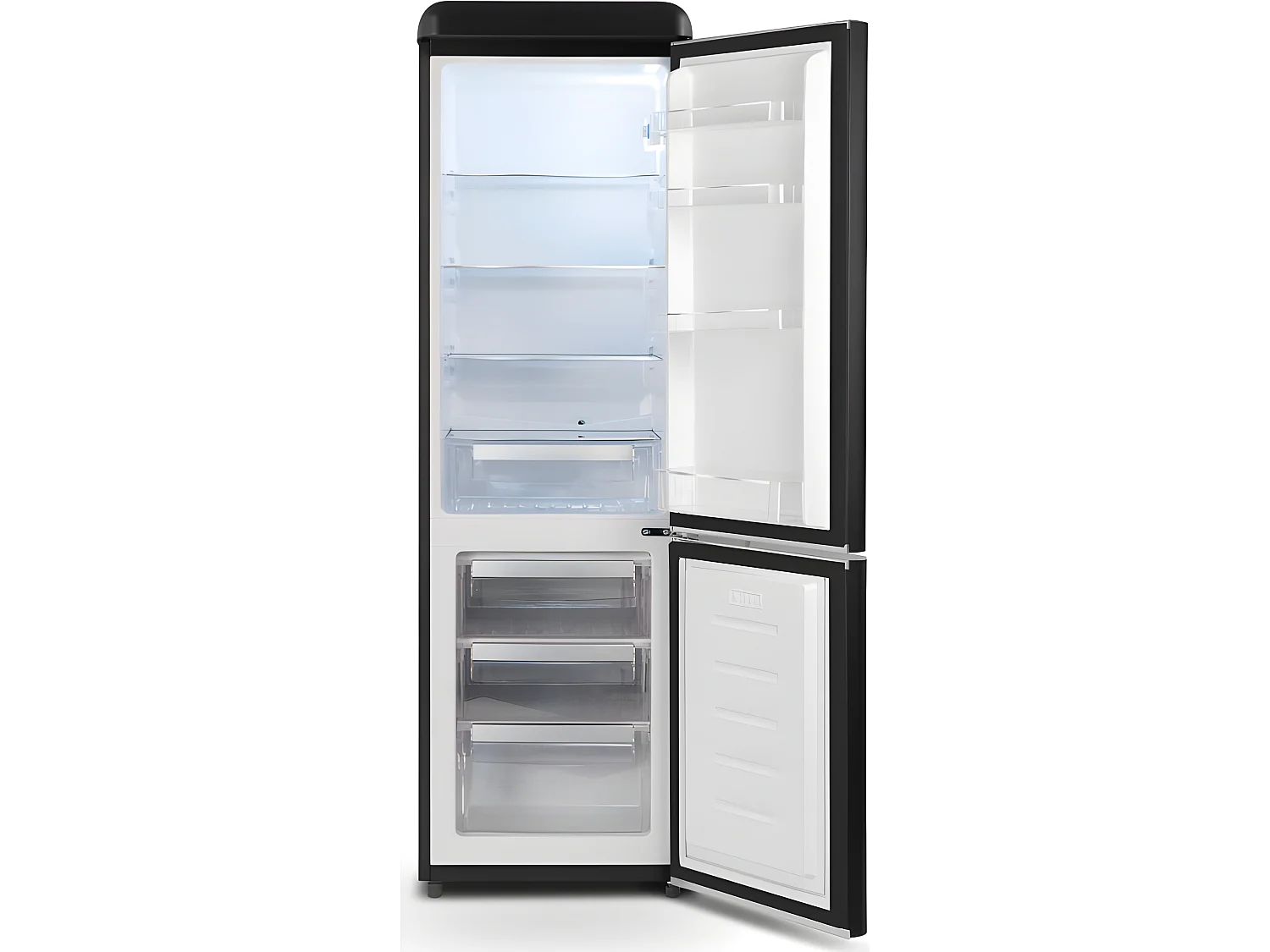 Réfrigérateurs combinés 250L Froid Statique SCHNEIDER 54.6cm E, SCCB250VB