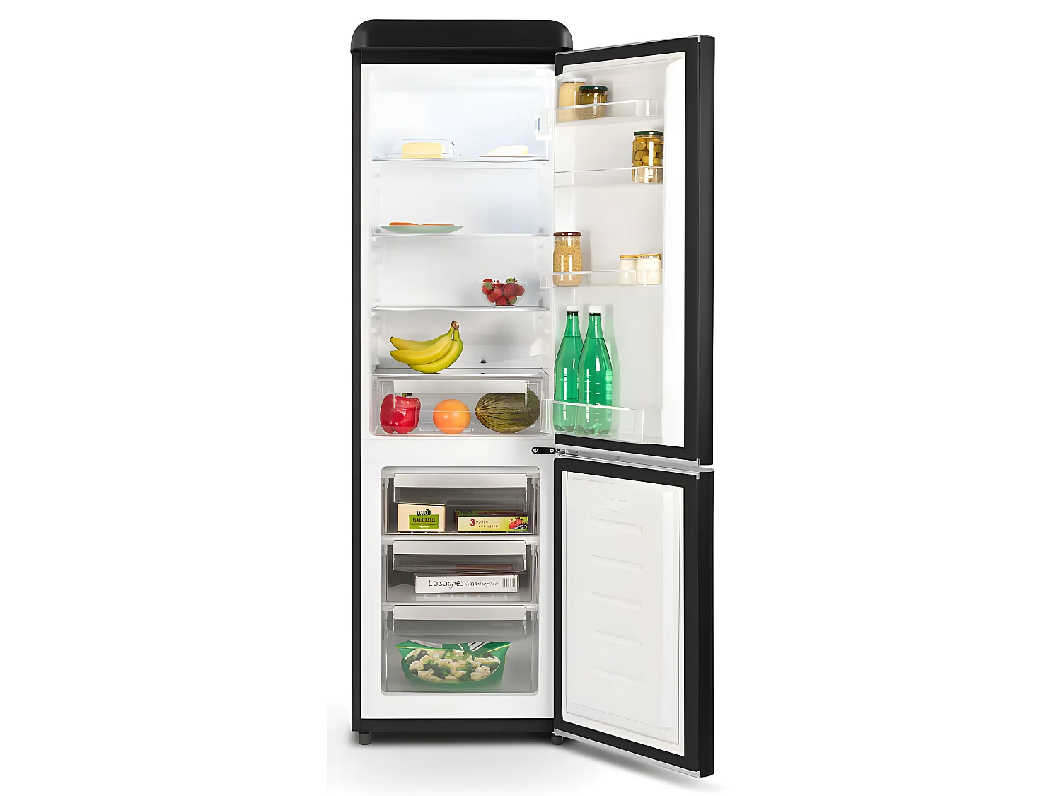 Réfrigérateurs combinés 250L Froid Statique SCHNEIDER 54.6cm E, SCCB250VB