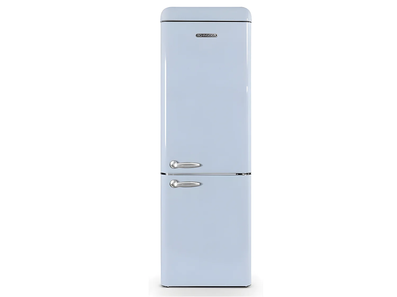 Réfrigérateurs combinés 300L Froid Brassé SCHNEIDER 59.5cm E, SCB300VBL