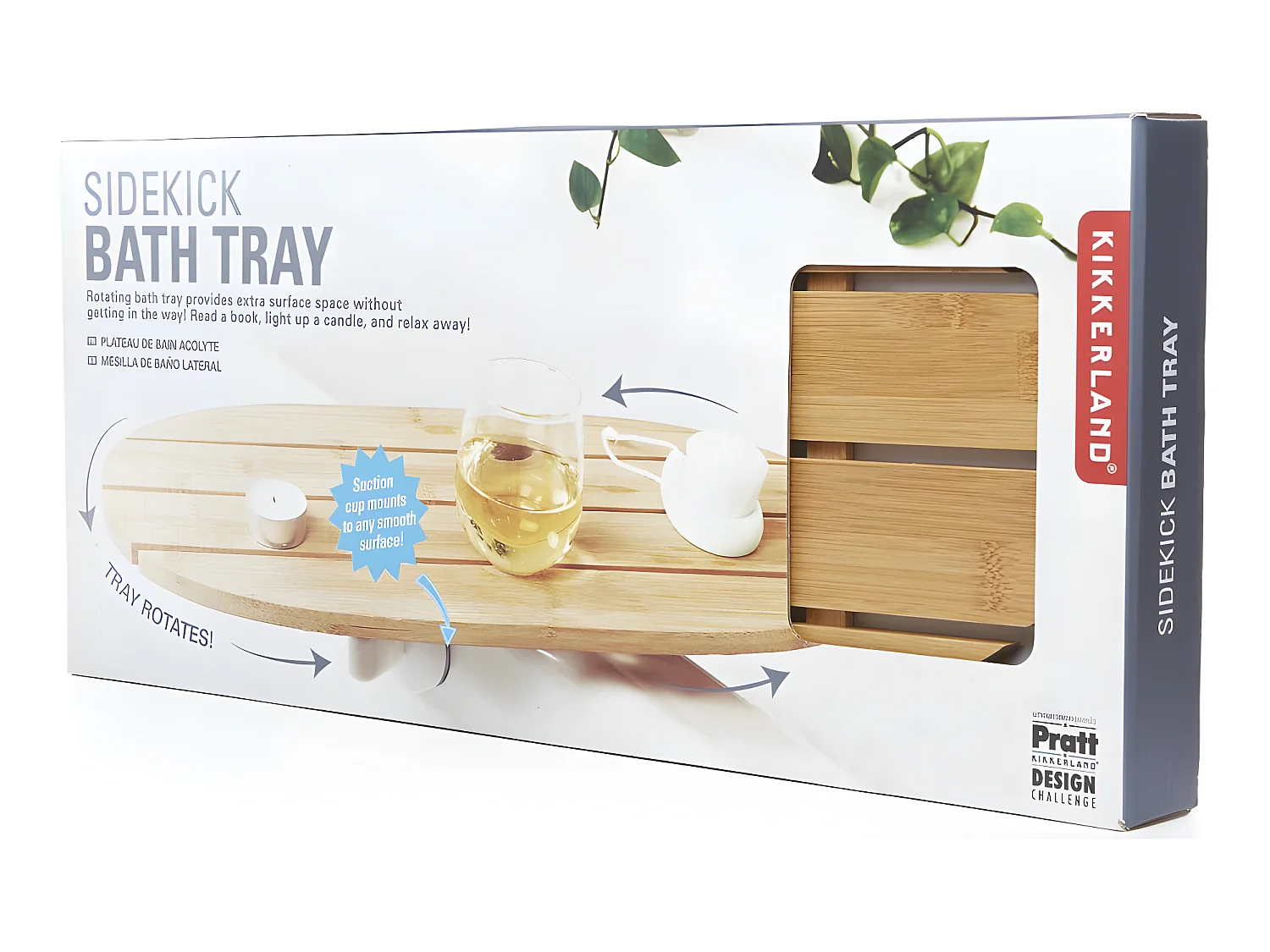 Plateau de bain Acolyte Naturel  Kikkerland