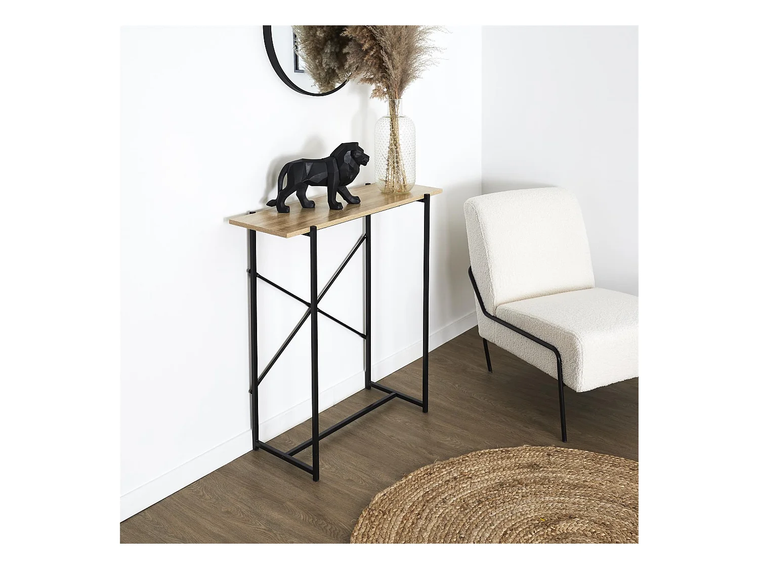 Console Loka Marron, Noir