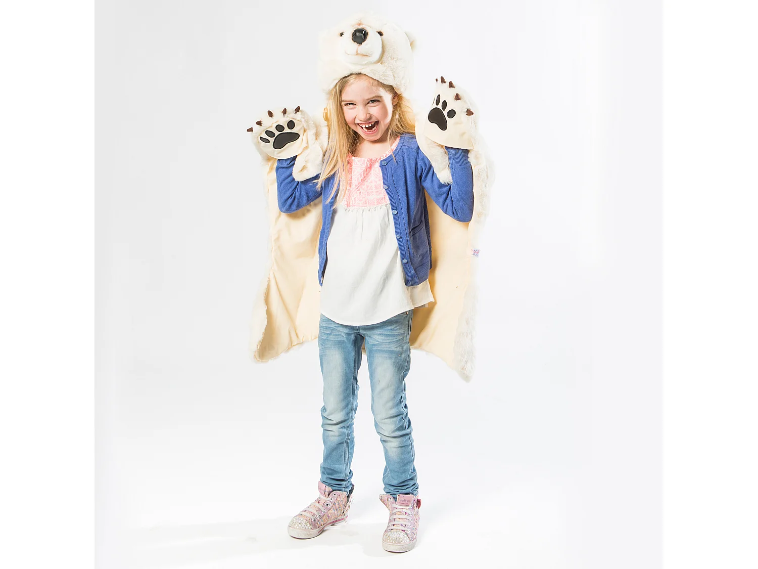 Déguisement en peluche Ours Blanc Basile collection Polaire