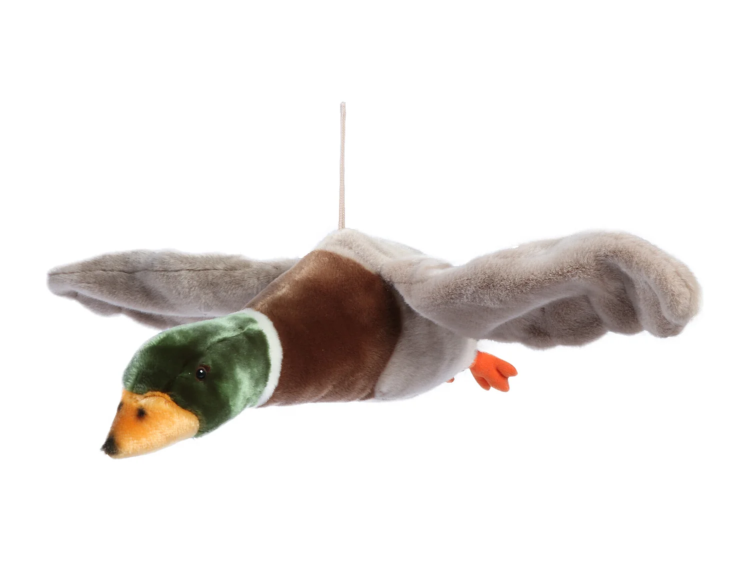 Peluche à suspendre en polyester 54x70 cm canard volant Alain