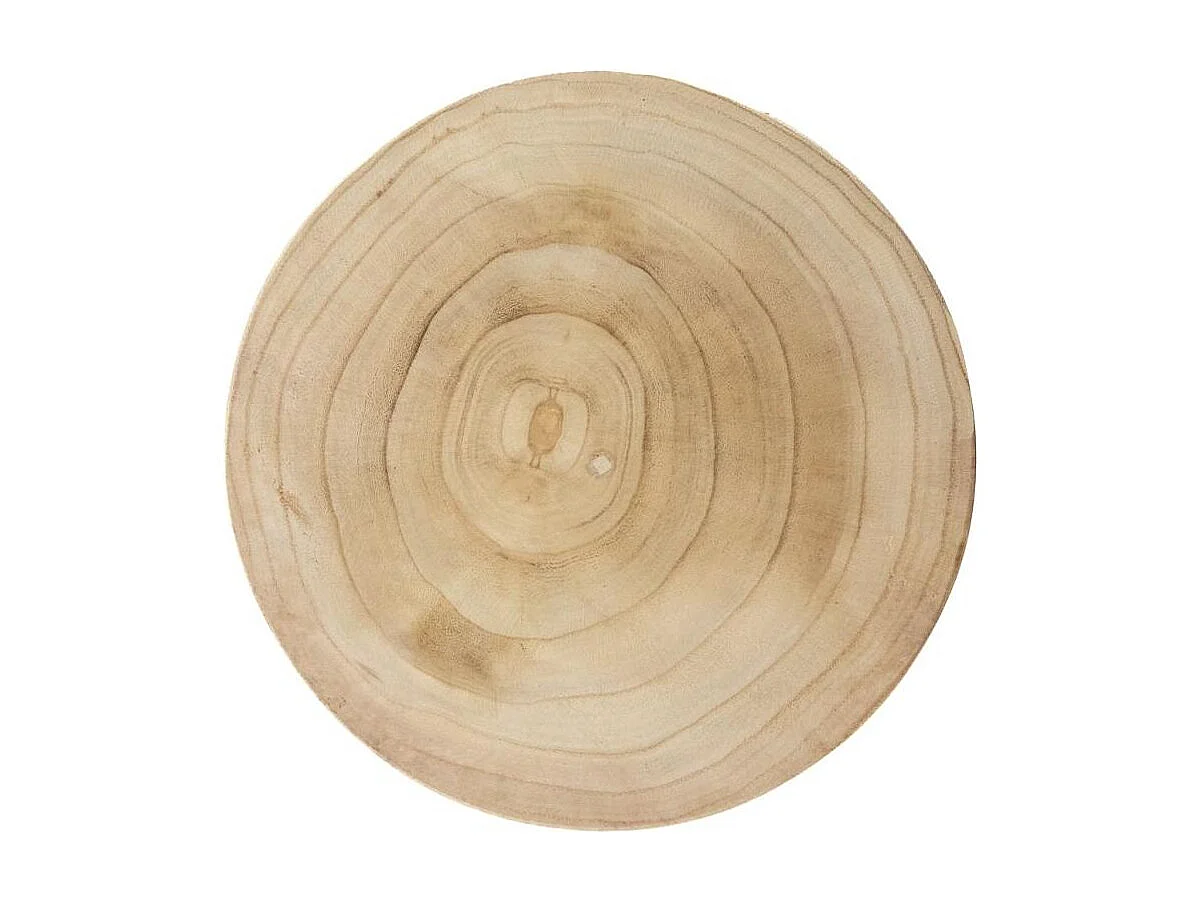 Tabouret en bois paulownia Pion naturel